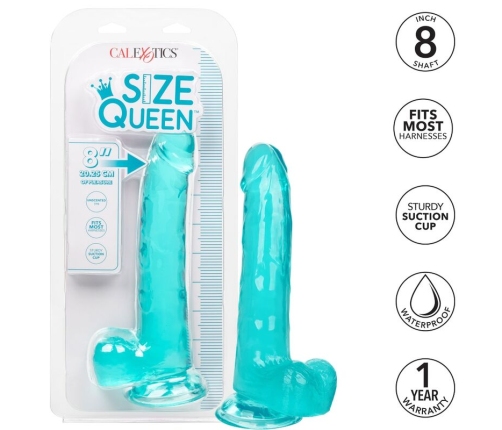CALEXOTICS - SIZE QUEEN DILDO BLUE 20.3 CM