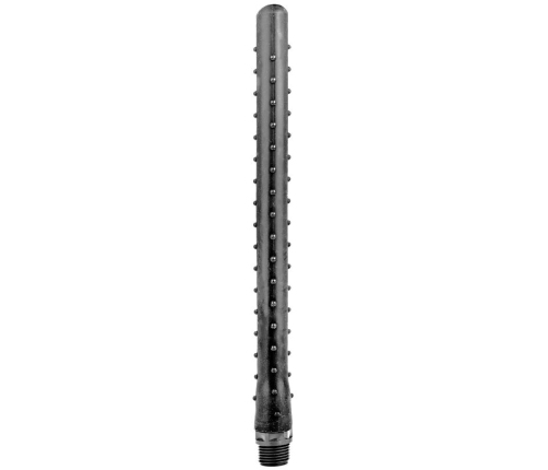 ALL BLACK - RIDGED SHOWER ANAL SILICONE 27 CM