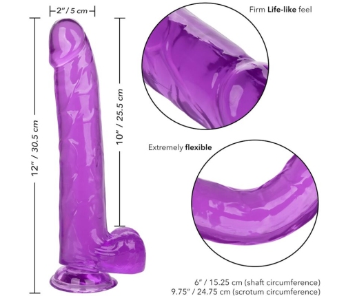 CALEXOTICS - SIZE QUEEN DILDO LILA 25.5 CM
