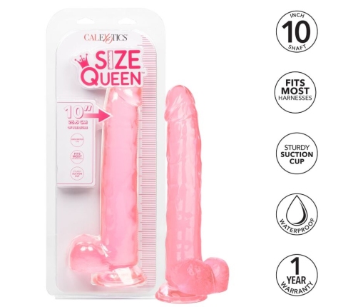 CALEXOTICS - SIZE QUEEN DILDO ROSA 25.5 CM