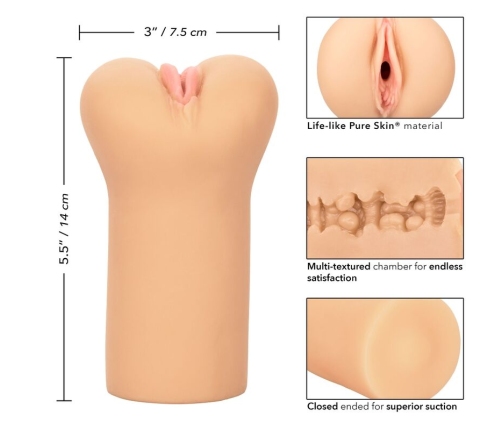 CALEXOTICS - BOUNDLESS VULVA STROKER LIGHT SKIN
