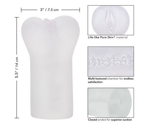 CALEXOTICS - BOUNDLESS VULVA MASTURBADOR TRANSPARENTE