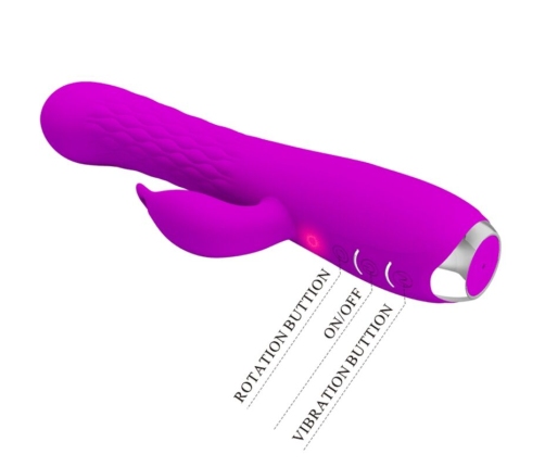 PRETTY LOVE - MOLLY VIBRADOR CON ROTACION RECARGABLE