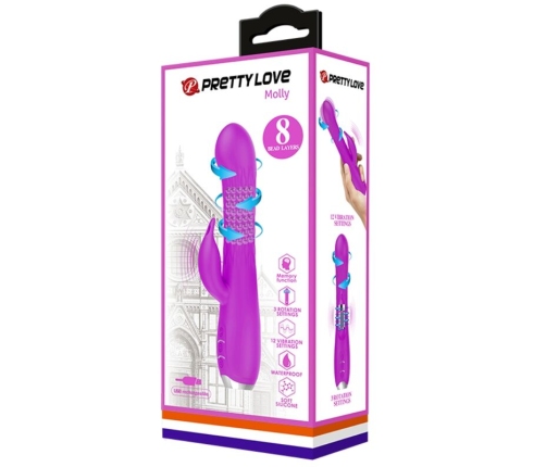 PRETTY LOVE - MOLLY VIBRADOR CON ROTACION RECARGABLE