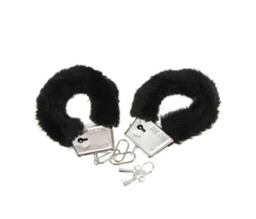 DIABLO PICANTE - PLEASURE FURRY HANDCUFFS BLACK