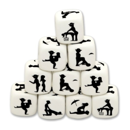 DIABLO PICANTE - WHITE POSING DICE DIABLO PICANTE - WHITE POSING DICE