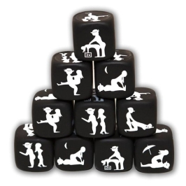 DIABLO PICANTE - DICE GAME OF POSTURE BLACK DIABLO PICANTE - DICE GAME OF POSTURE BLACK