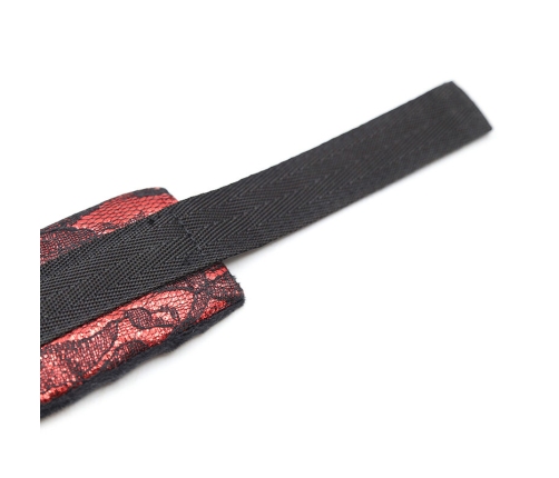 OHMAMA FETISH - VELVET HANDCUFFS WITH NYLON TAPE