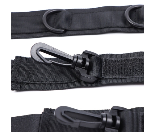 OHMAMA FETISH - NYLON HANDCUFFS AND COLLAR