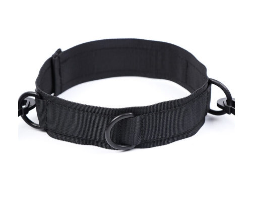 OHMAMA FETISH - NYLON HANDCUFFS AND COLLAR