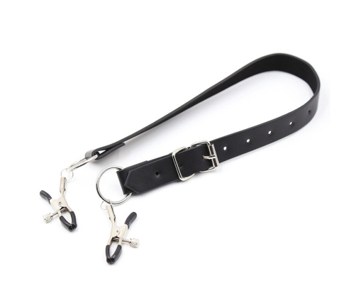 OHMAMA FETISH - CLITORIS CLAMPS WITH LEG STRAPS