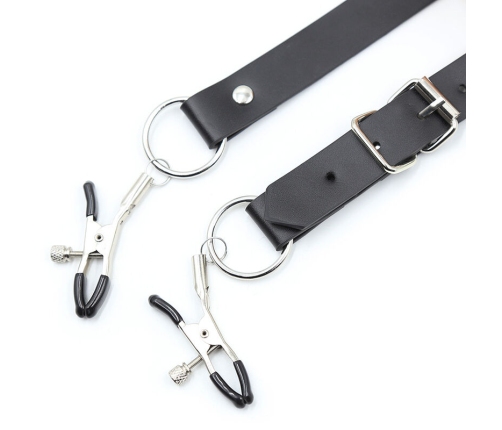 OHMAMA FETISH - CLITORIS CLAMPS WITH LEG STRAPS