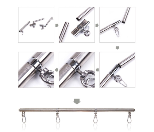 OHMAMA FETISH - BARRA RESTRICCIÓN 4 GANCHOS