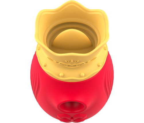 INTENSE - CLITORIS STIMULATOR 10 SUCTION AND LICKING MODES - RED