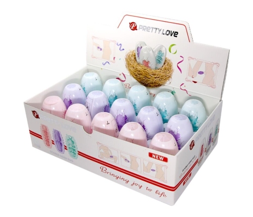 PRETTY LOVE - DOUBLE SIDED MASTURBATOR EGG 15 UNITS