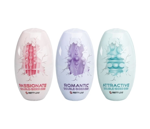 PRETTY LOVE - DOUBLE SIDED MASTURBATOR EGG 15 UNITS