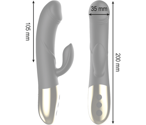 IBIZA - POWERFUL ANATOMICAL VIBRATOR WITH RABBIT