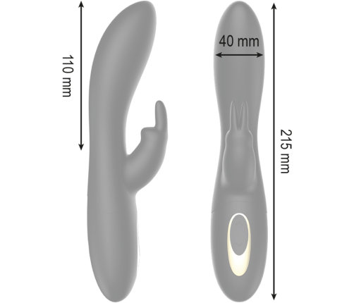 IBIZA - POWERFUL PEARLED ROTATOR WITH RABBIT