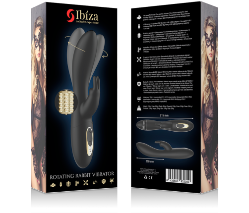 IBIZA - POWERFUL PEARLED ROTATOR WITH RABBIT