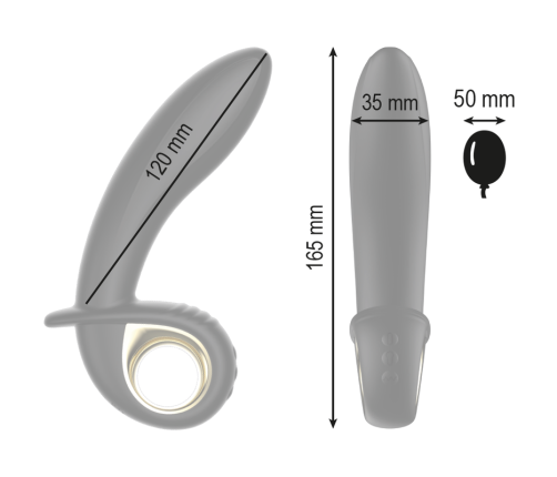 IBIZA - POWERFUL INFLATABLE ANAL/VAGINAL VIBRATOR REMOTE CONTROL