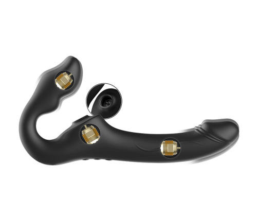 IBIZA - REMOTE CONTROL STRAPLESS VIBRATOR 3 MOTORS 1000 COMBINATIONS.