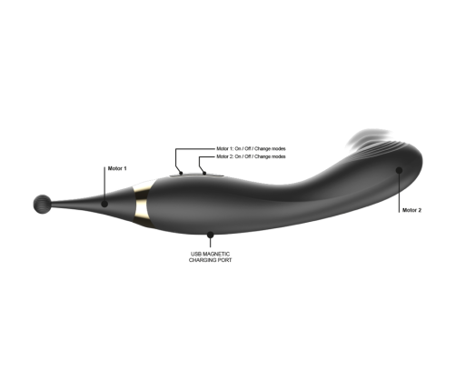 IBIZA - INTERCHANGEABLE CLITORAL STIMULATOR AND PULSATION G SPOT VIBRATOR