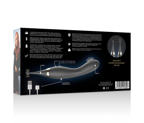 IBIZA - INTERCHANGEABLE CLITORAL STIMULATOR AND PULSATION G SPOT VIBRATOR
