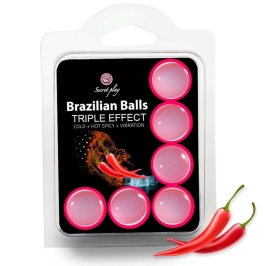 SECRETPLAY - SET 6 BRAZILIAN BALLS TRIPLE EFFECT SECRETPLAY - SET 6 BRAZILIAN BALLS TRIPLE EFFECT