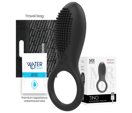 MR BOSS - TINO STIMULATOR RING COMPATIBLE WITH WATCHME WIRELESS TECHNOLOGY