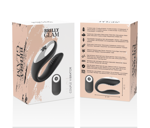 BRILLY GLAM - WE LOVE  FOR PARTNERS BLACK REMOTE CONTROL