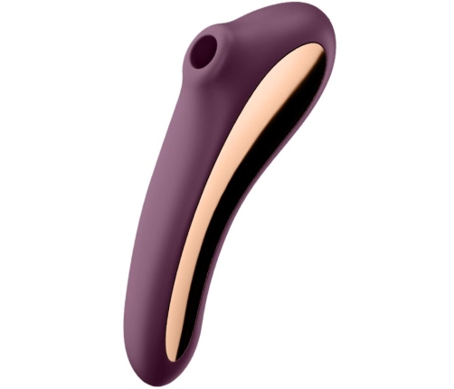 SATISFYER - DUAL KISS AIR PULSE VIBRATOR WINE RED