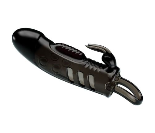 PRETTY LOVE - SLOANE RABBIT PENIS SHEATH BLACK