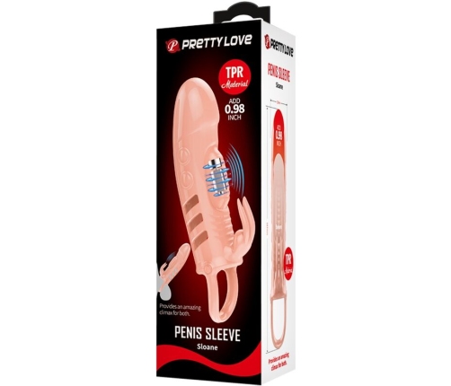 PRETTY LOVE - SLOANE NATURAL RABBIT PENIS SHEATH