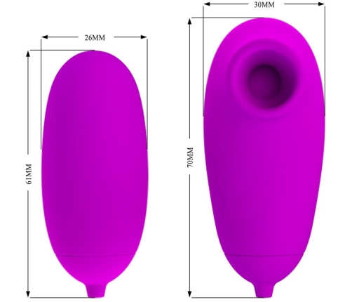 PRETTY LOVE - VIBRATING BULLET AND SUCTION CUP