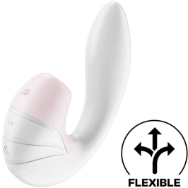 SATISFYER - SUPERNOVA AIR PULSE STIMULATOR & VIBRATION WHITE SATISFYER - SUPERNOVA AIR PULSE STIMULATOR & VIBRATION WHITE