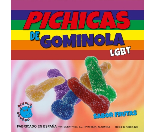PRIDE - GUMMY PENIS FRUITS WITH SUGAR LGBT