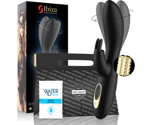 IBIZA - POWERFUL PEARLED ROTATOR WITH RABBIT