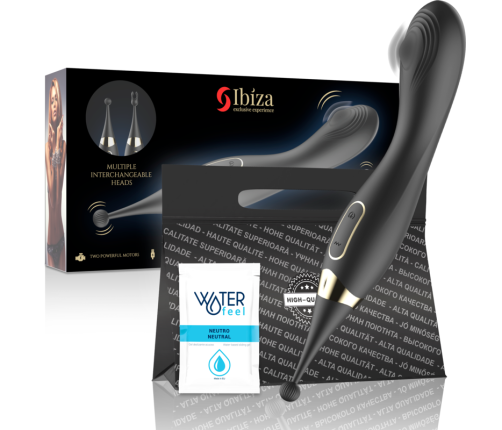 IBIZA - INTERCHANGEABLE CLITORAL STIMULATOR AND PULSATION G SPOT VIBRATOR