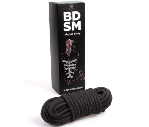 SECRETPLAY - CUERDA BONDAGE NEGRA BDSM COLLECTION