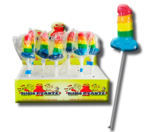 PRIDE - GUMMY LOLLIPOP PENIS LGBT
