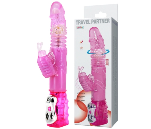 BAILE - TRAVEL PARTNER UP & DOWN ROTATOR RABBIT PINK