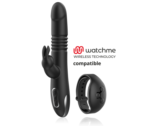 BLACK&SILVER - KENJI STIMULATING VIBE COMPATIBLE WITH WATCHME WIRELESS TECHNOLOGY
