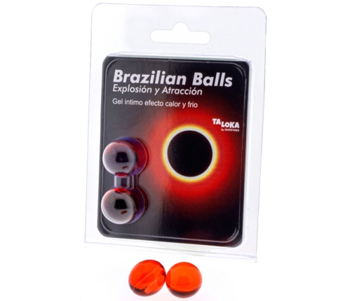 TALOKA - 2 BRAZILIAN BALLS HOT & COLD EFFECT EXCITING GEL
