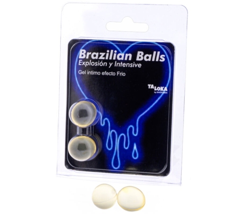 TALOKA - 2 BRAZILIAN BALLS COLD & VIBRATION EFFECT EXCITING GEL