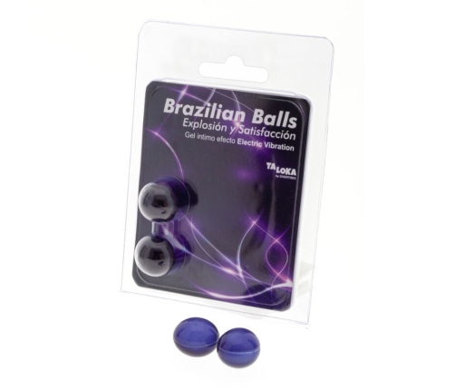 TALOKA - 2 BRAZILIAN BALLS ELECTRIC VIBRATING EFFECT EXCITING GEL