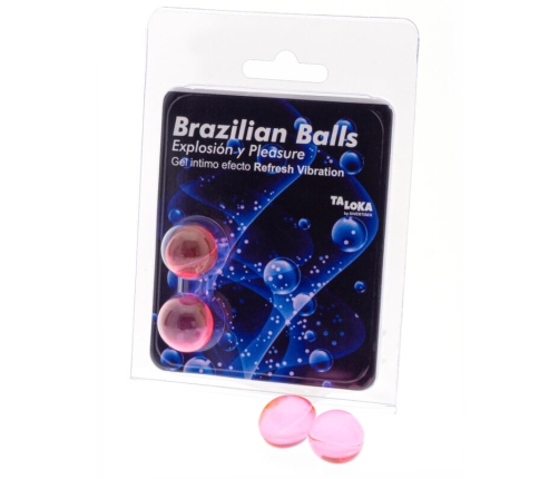 TALOKA - BRAZILIAN BALLS GEL EXCITANTE EFECTO VIBRACIÓN REFRESCANTE 2 BOLAS