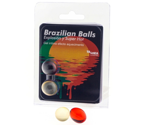TALOKA - 2 BRAZILIAN BALLS SUPER HOT EFFECT EXCITING GEL