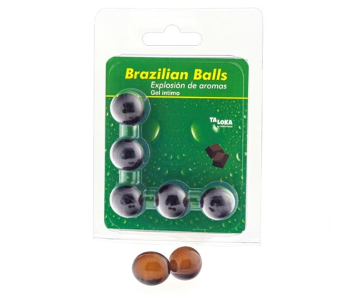 TALOKA - 5 BRAZILIAN BALLS CHOCOLATE INTIMATE GEL