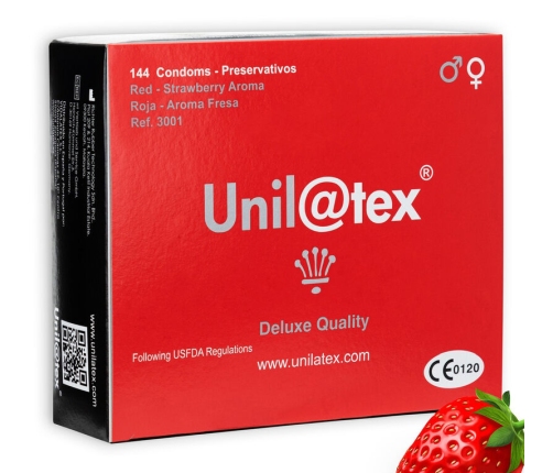 UNILATEX - RED / STRAWBERRY PRESERVATIVES 144 UNITS