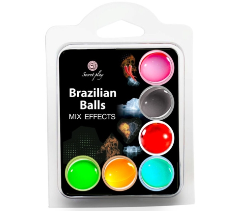 SECRET PLAY SET 6 BRAZILIAN BALLS MIX EFFECT